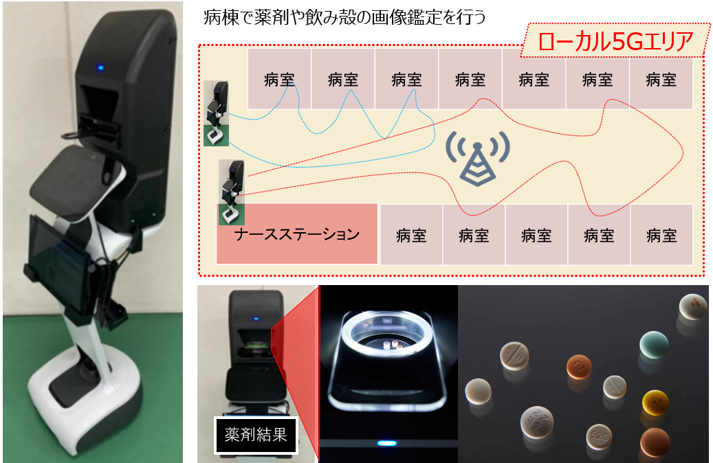 ローカル5G病棟巡回ロボットのイメージ