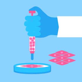 インクジェット細胞プリンティングと複合させた「スーパーフレッシュ冷凍」では凍結防止剤が不要