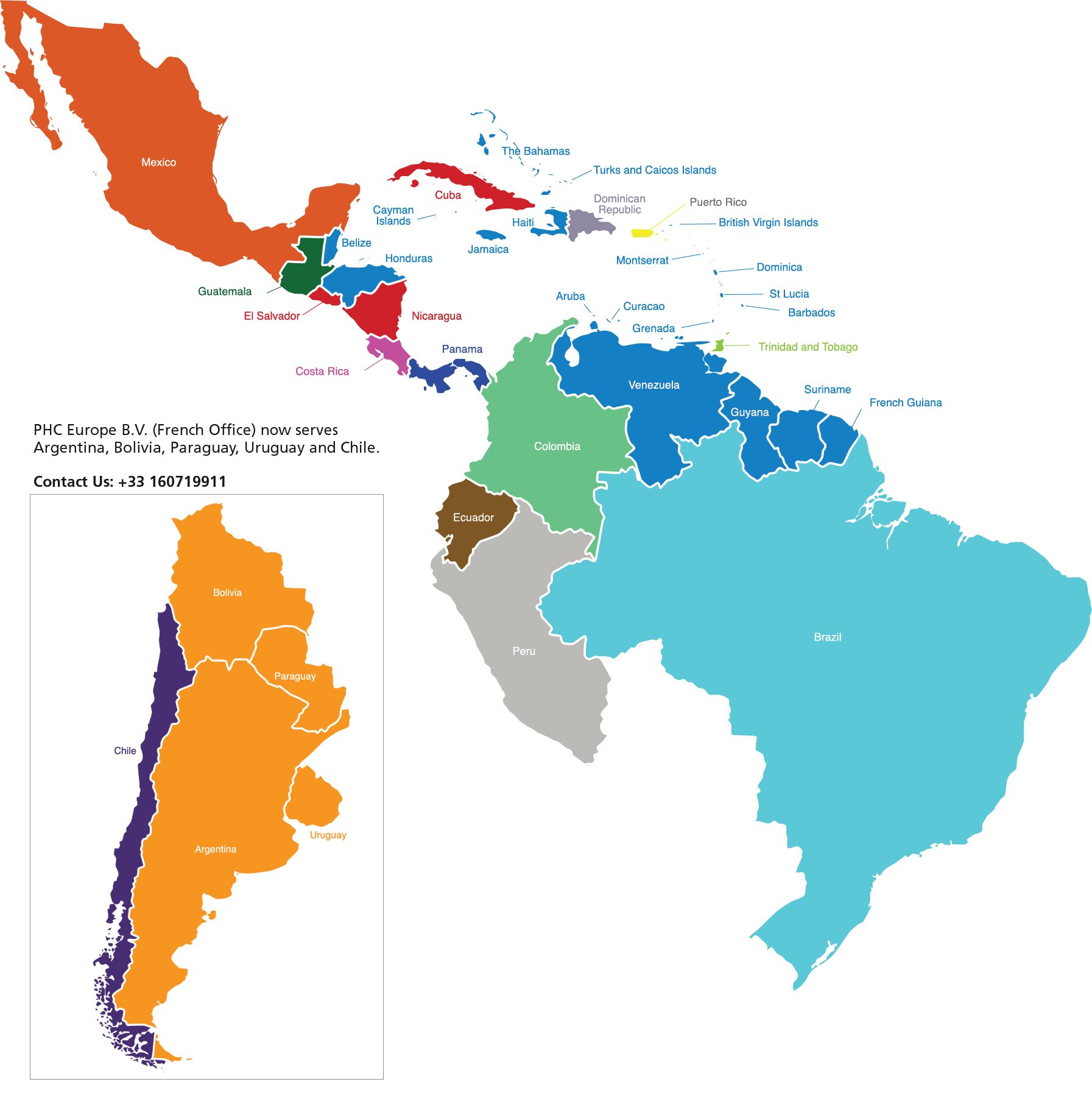 Central and South America